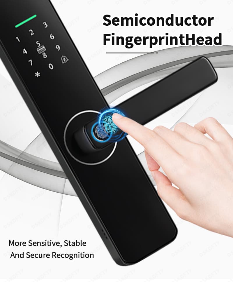 Cerradura inteligente con huella y teclado